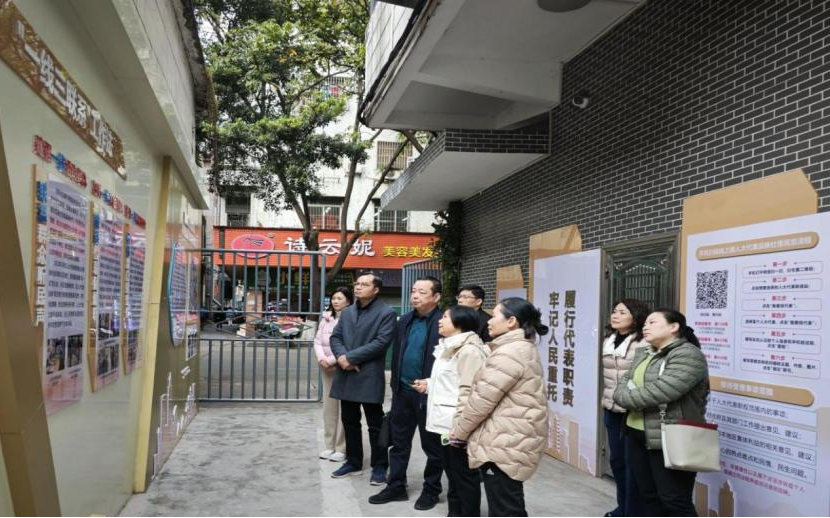 市人大常委会代表工委到市桥街道检查指导人大代表联络站工作