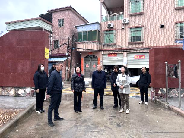 区领导覃海深、林仕国到沙湾街开展走访慰问和督导检查典型村培育工作